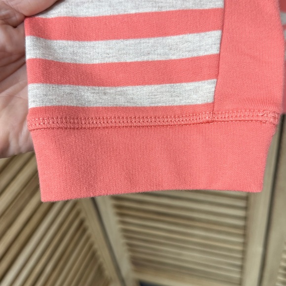 Chico’s Pink White Gray Striped Zip-Up Jacket. Size 3 (XL 16) - Picture 2 of 9